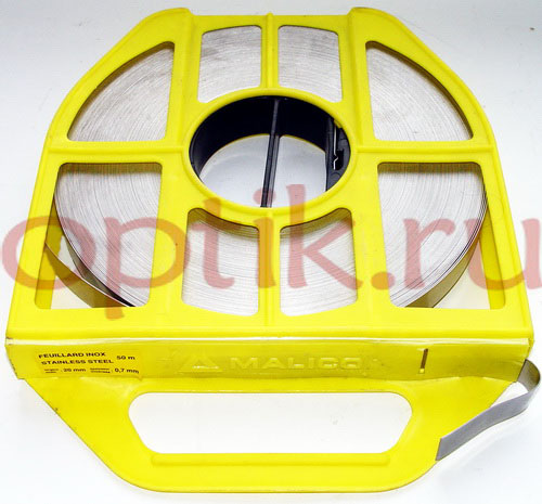 Лента монтажная 20х0.7мм , уп50м, нержавеющая сталь Лента монтажная 20х0.7мм , уп50м, нержавеющая сталь