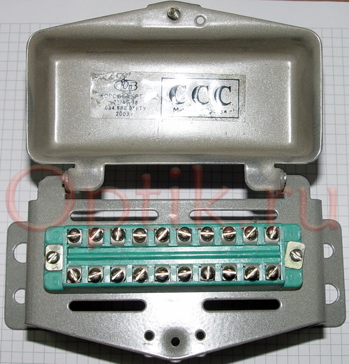 Бокс 10х2 под винт, металл, с крышкой Бокс 10х2 под винт, металл, с крышкой