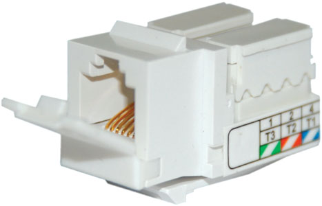 Модуль-вставка кейстоун RJ-12 Модуль-вставка кейстоун RJ-12
