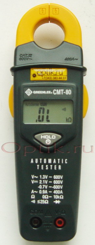 Тестер электрический (ток, напряжение, сопротивление) автоматический CMT-80 Greenlee Тестер электрический (ток, напряжение, сопротивление) автоматический CMT-80 Greenlee