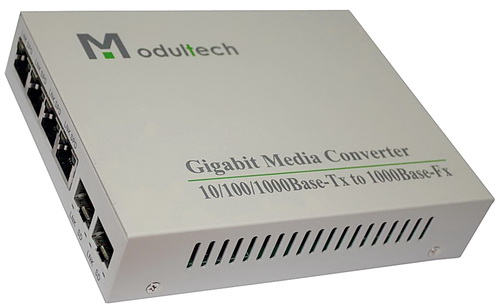 Конвертер 4х10/100/1000 - 2хSFP ModulTech MT-8110G-24-SFP-AS