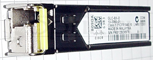 Трансивер 1000 SFP/LC SM 1.49/1.31 10км DOM Cisco GLC-BX-D