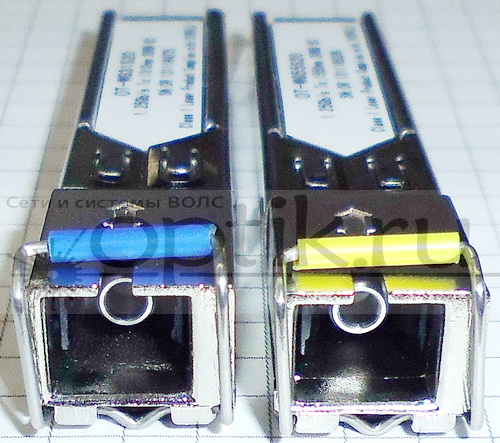 Трансивер 1000 комплект SFP/SC SM 1.3/1.5+1.5/1.3 20км OT (OT-WG31S20 +OT-WG55S20) OT-WDM-SFP-20SC