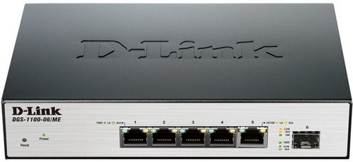   510/100/1000 +1SFP  L2 D-Link DGS-1100-06/ME