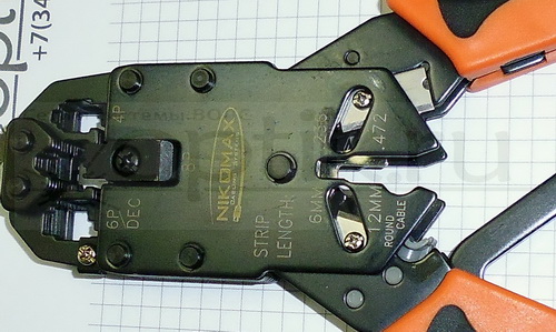  8P8C/RJ45, 6P6C/RJ11/12, 4P4C/RJ10  , +,﻿ Nikomax﻿ NMC-2008AR﻿